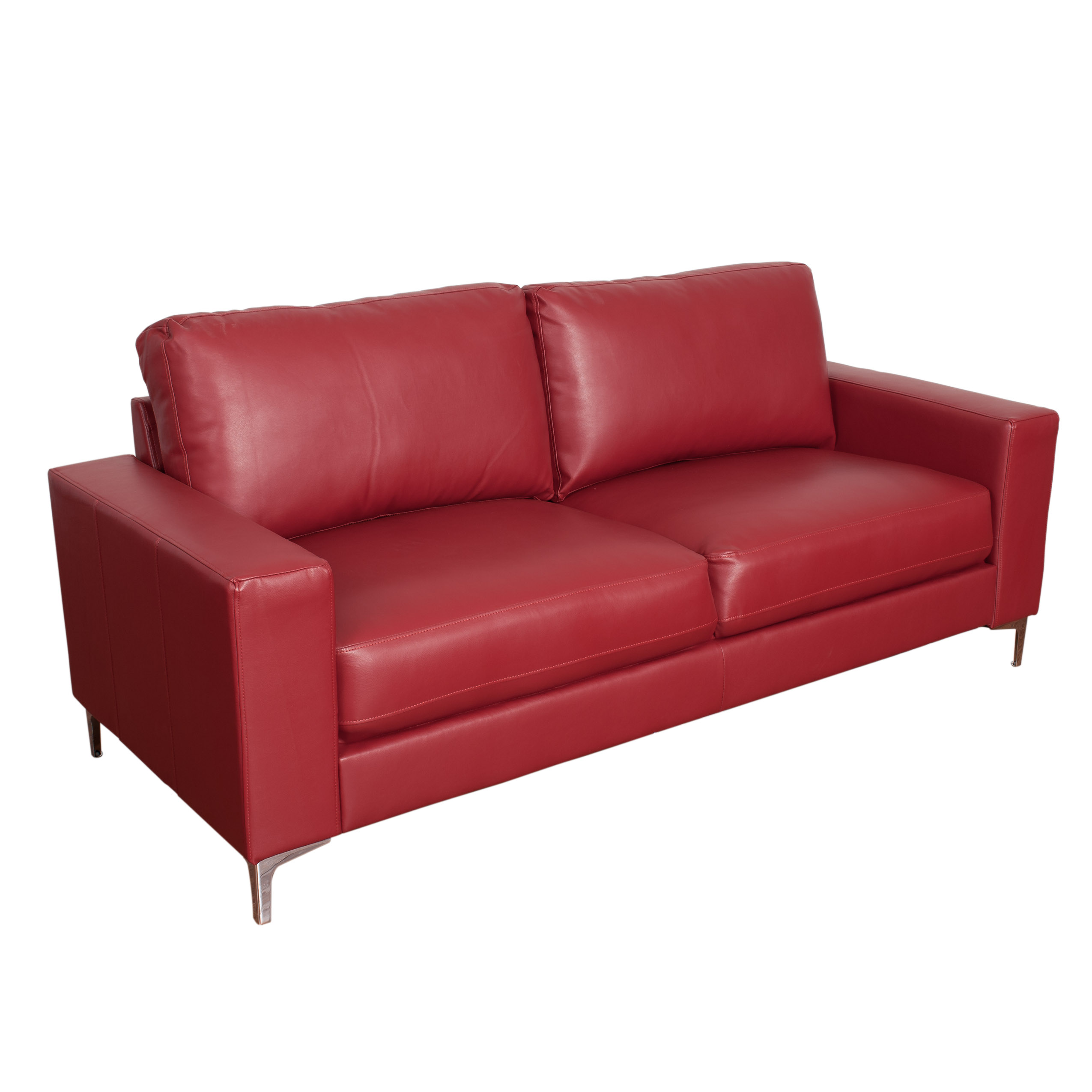 Red Contemporary Sofa Baci Living Room